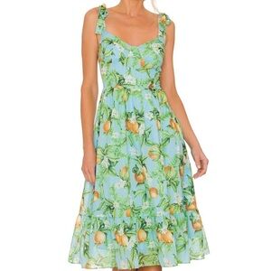 BB Dakota by Steve Madden lemon print midi dress